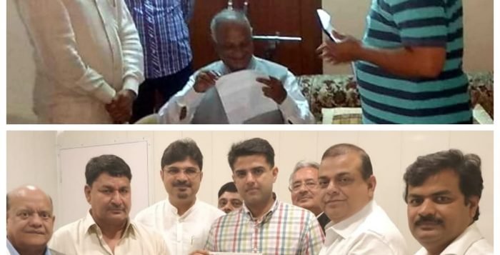 वैश्विक संगठन विप्र फाउंडेशन ने राजस्थान के विधानसभा चुनाव में दोनों मुख्य राजनैतिक पार्टियों को दिया ज्ञापन।