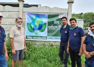 विप्र फाउंडेशन सम्बलपुर इकाई द्वारा वृक्षारोपण कार्यक्रम।