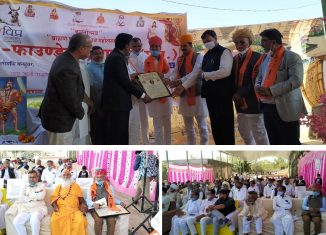 विप्र फाउंडेशन जालोर द्वारा विभिन्न क्षेत्रों से विजयी विप्र बंधुओं का सम्मान।