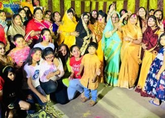 विप्र फाउंडेशन रायरंगपुर महिला प्रकोष्ठ द्वारा होली मिलन समारोह।