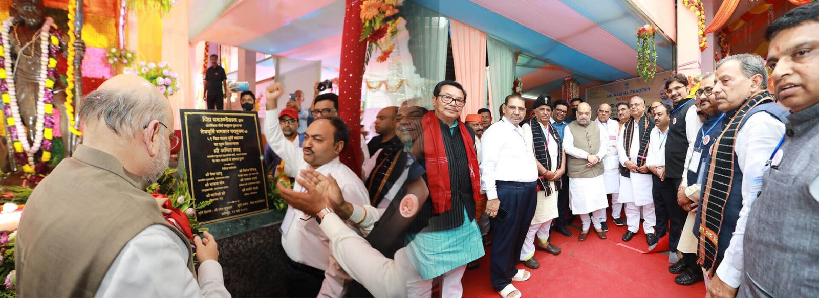 तेजमूर्ति भगवान परशुराम की कांस्य मूर्ति का शिलान्यास