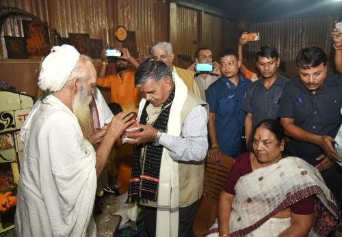 Shri Gulabchand ji Kataria addressing the celebration of Vipra Foundation at Parshuram Kund in Arunachal Pradesh